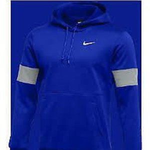 Nike Therma Dri-Fit Sideline BQ6961-422 Blue Beige Pullover Hoodie Size 2XL $80